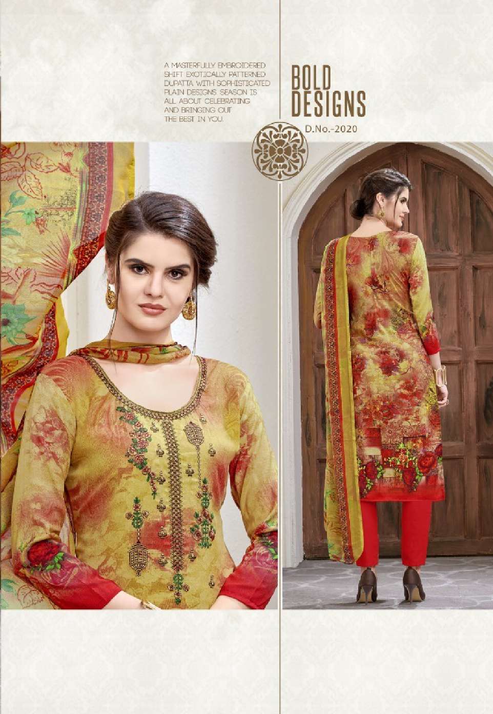 Minu RAABTA Cotton Embroidered Dress Material-8P Catalog