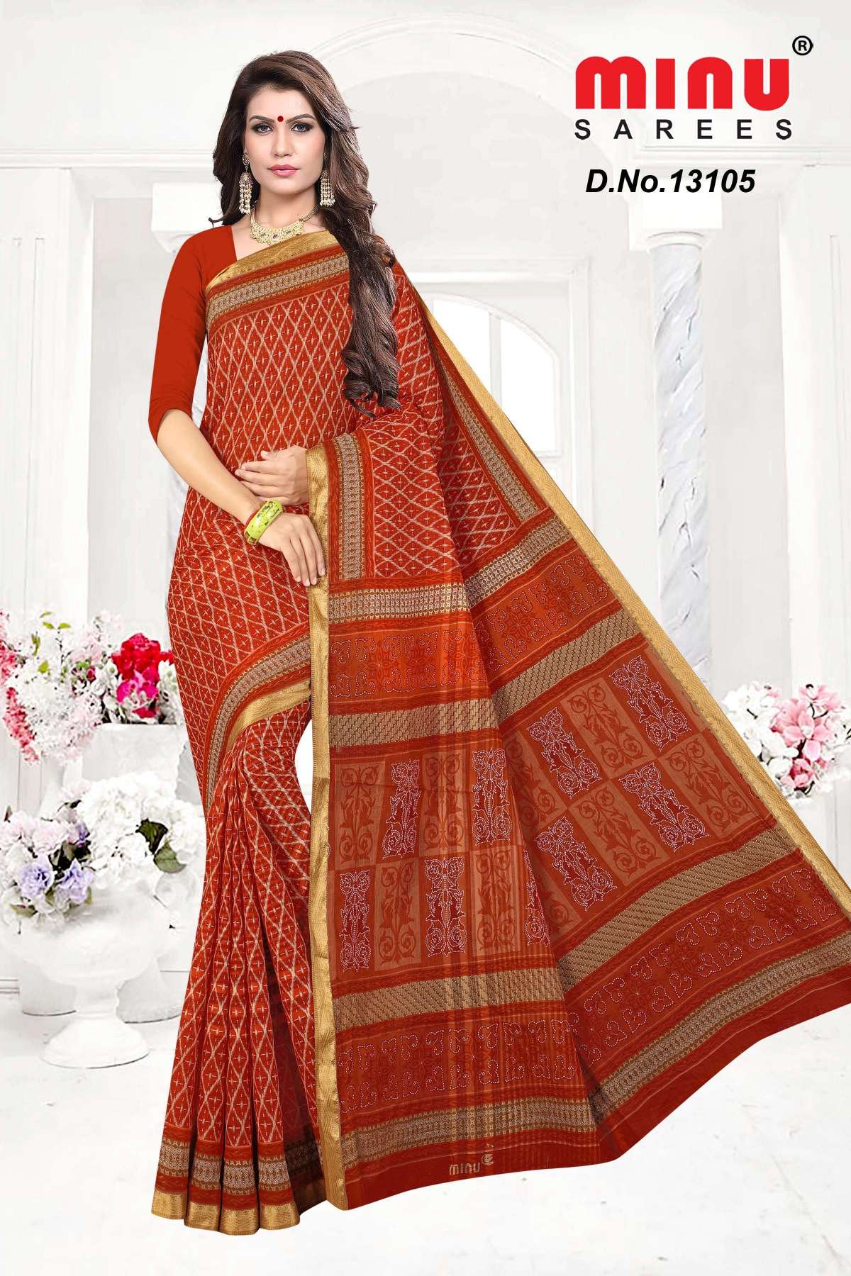 Minu RRR Cotton Printed Saree-10P Catalogue