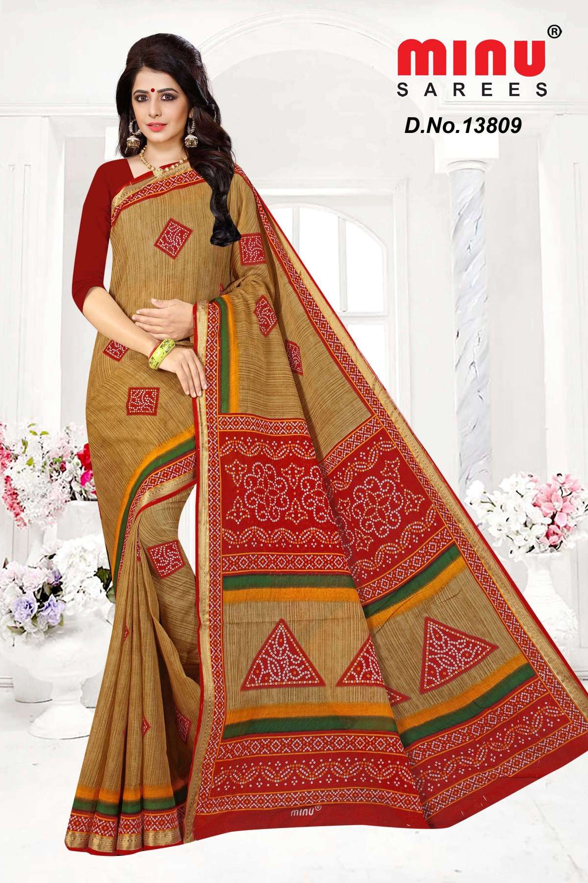 Minu RRR Cotton Printed Saree-10P Catalogue