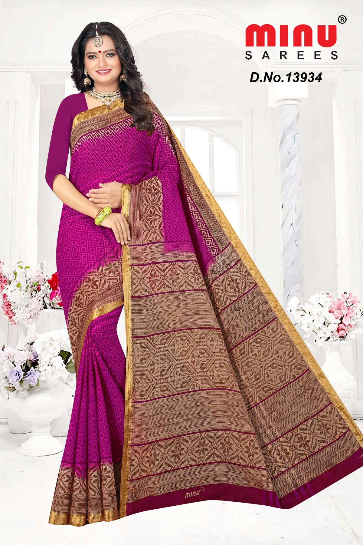 Minu RRR Cotton Printed Saree-10P Catalogue