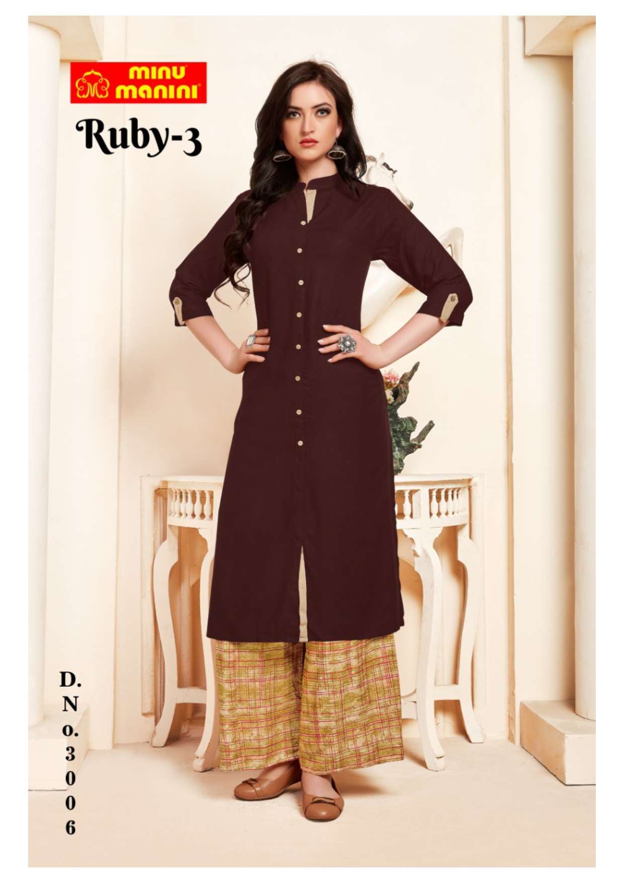 Minu RUBY Vol-3 Rayon Long Kurtis-10P Catalog