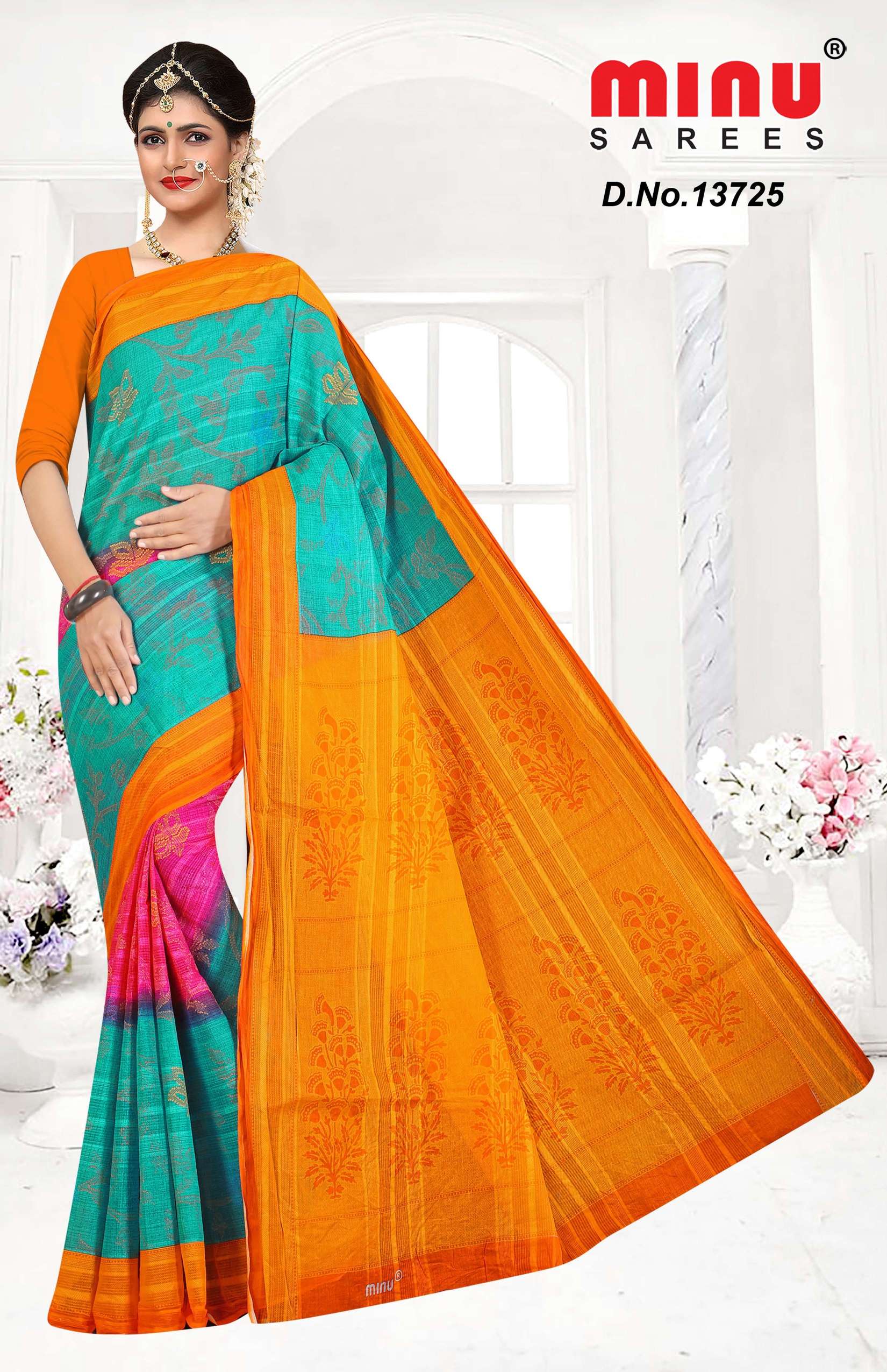 Minu SITARA (BP) Cotton Saree-10P Catalog