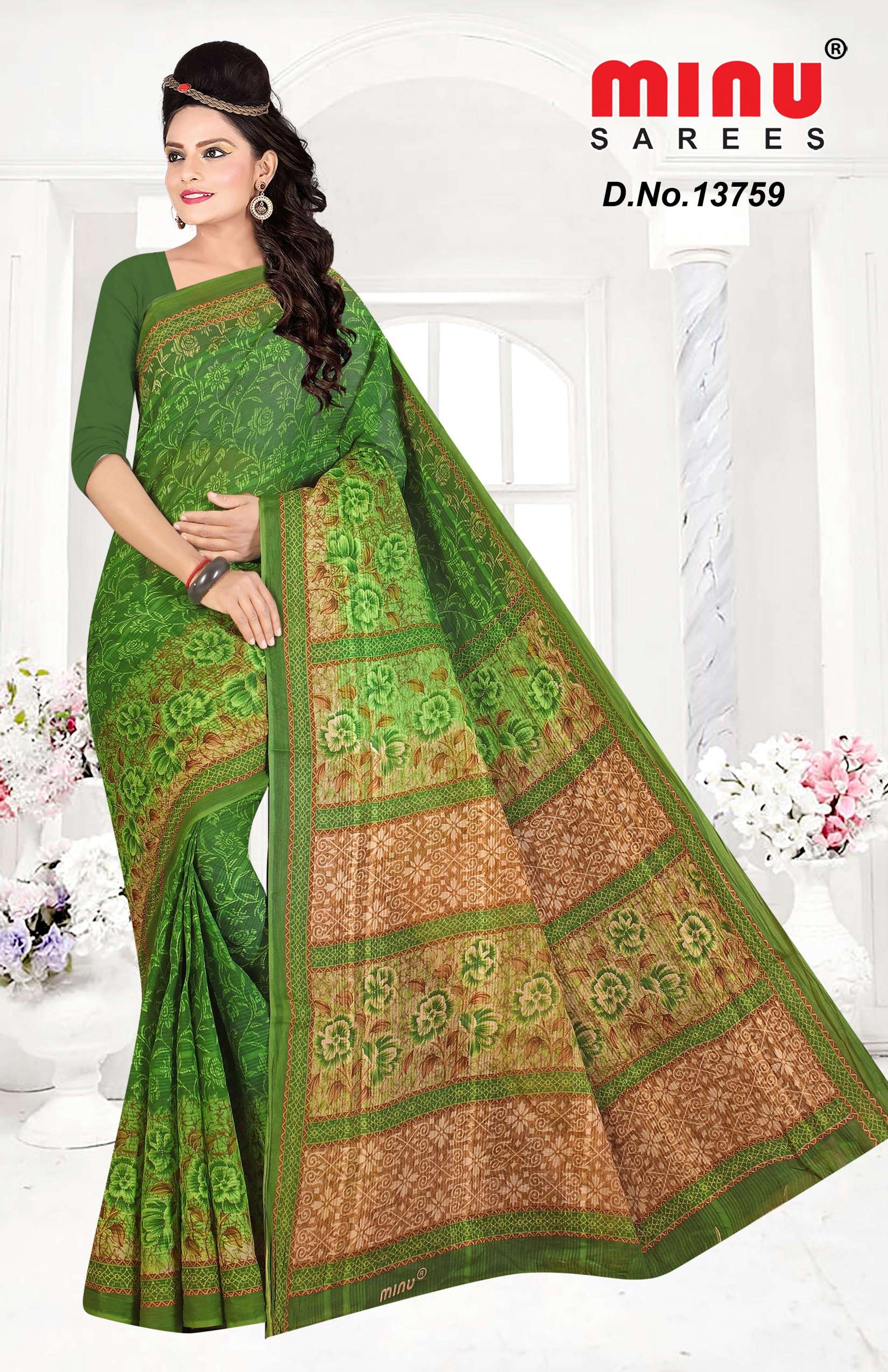 Minu SITARA (BP) Cotton Saree-10P Catalog