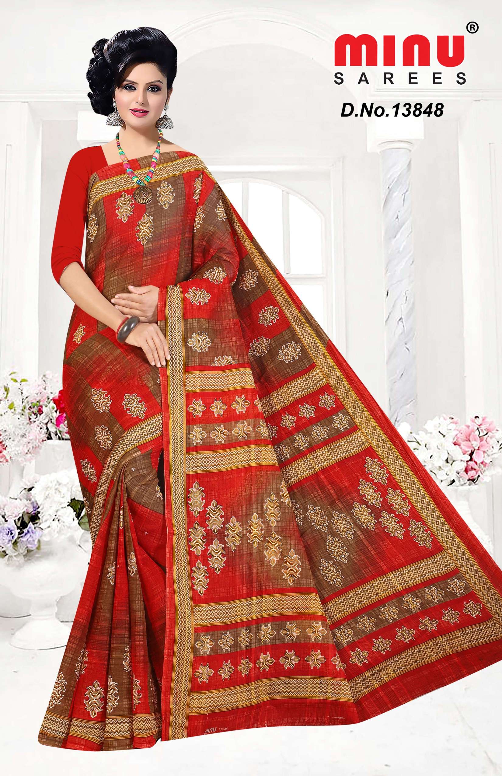 Minu SITARA (BP) Cotton Saree-10P Catalog
