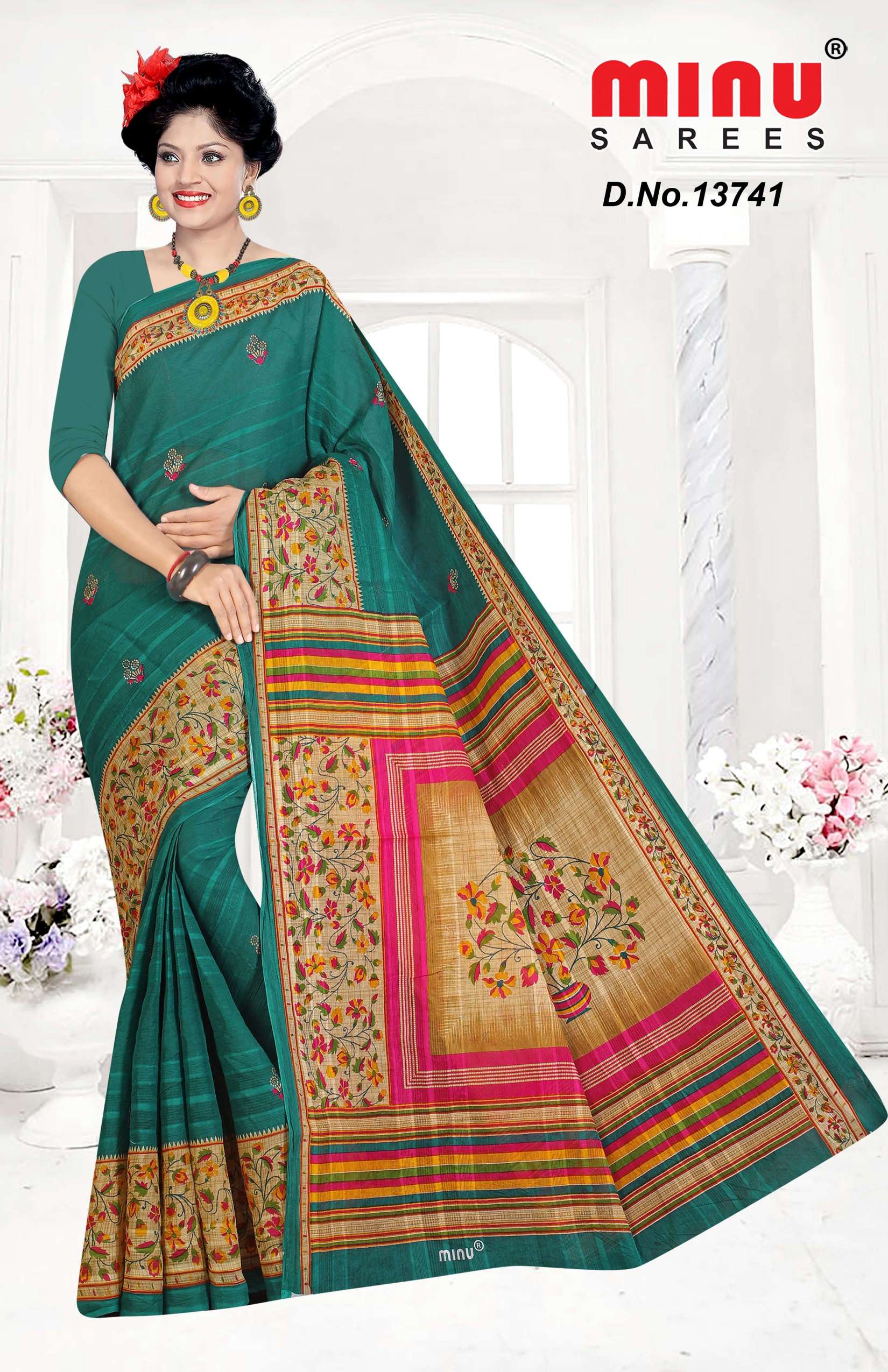 Minu SITARA (BP) Cotton Saree-10P Catalog