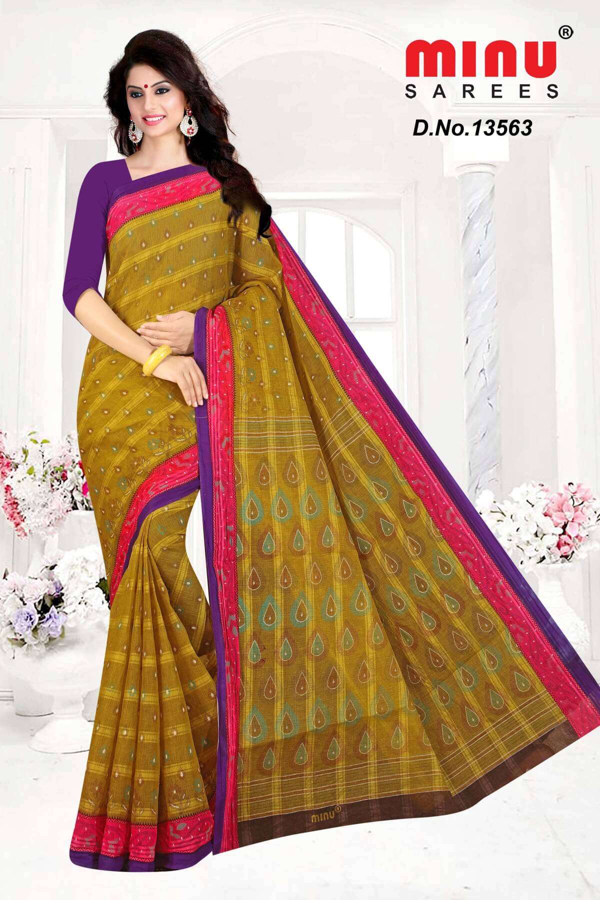 Minu SUNANDA Cotton Printed Saree-10P Catalog