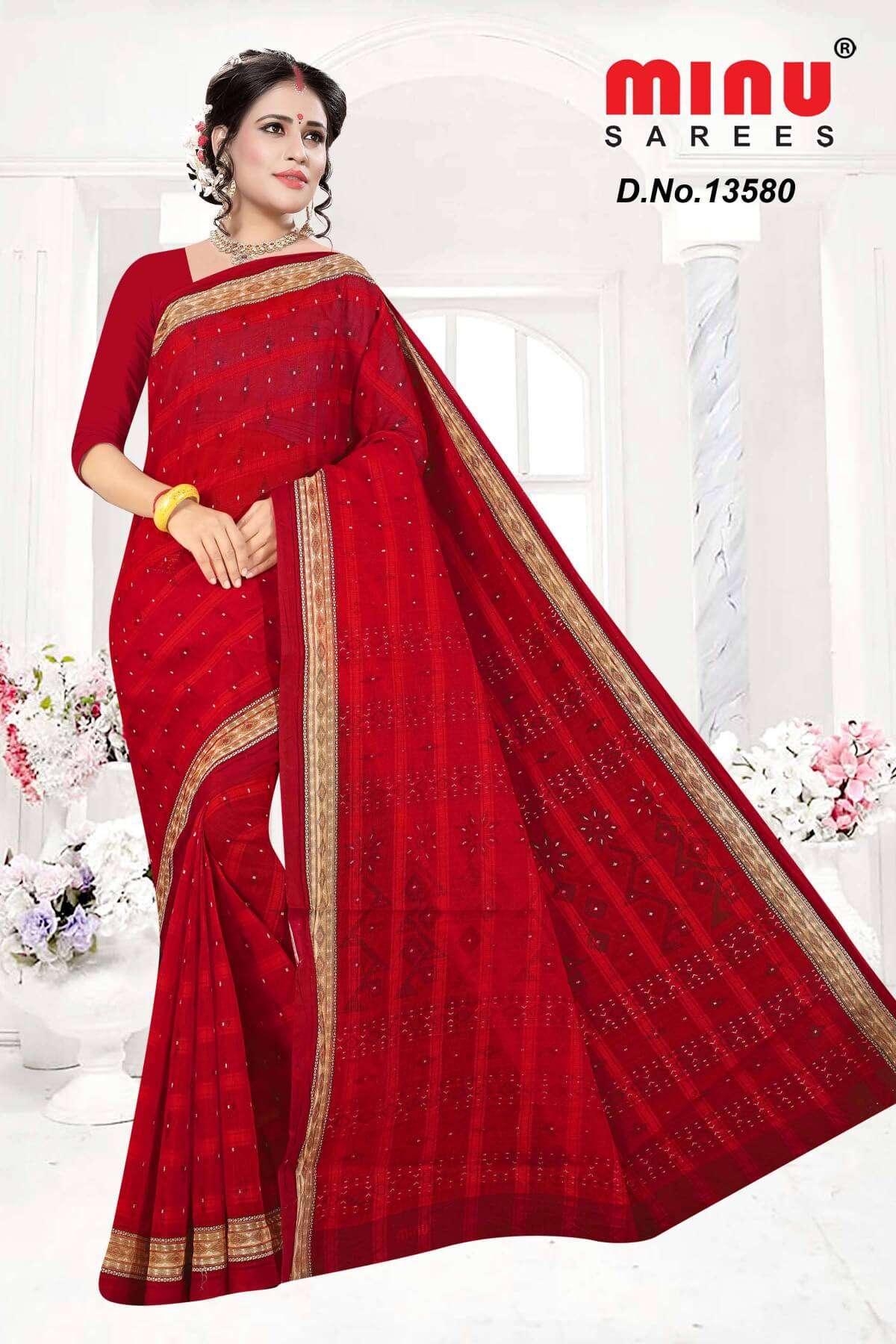 Minu SUNANDA Cotton Printed Saree-10P Catalog