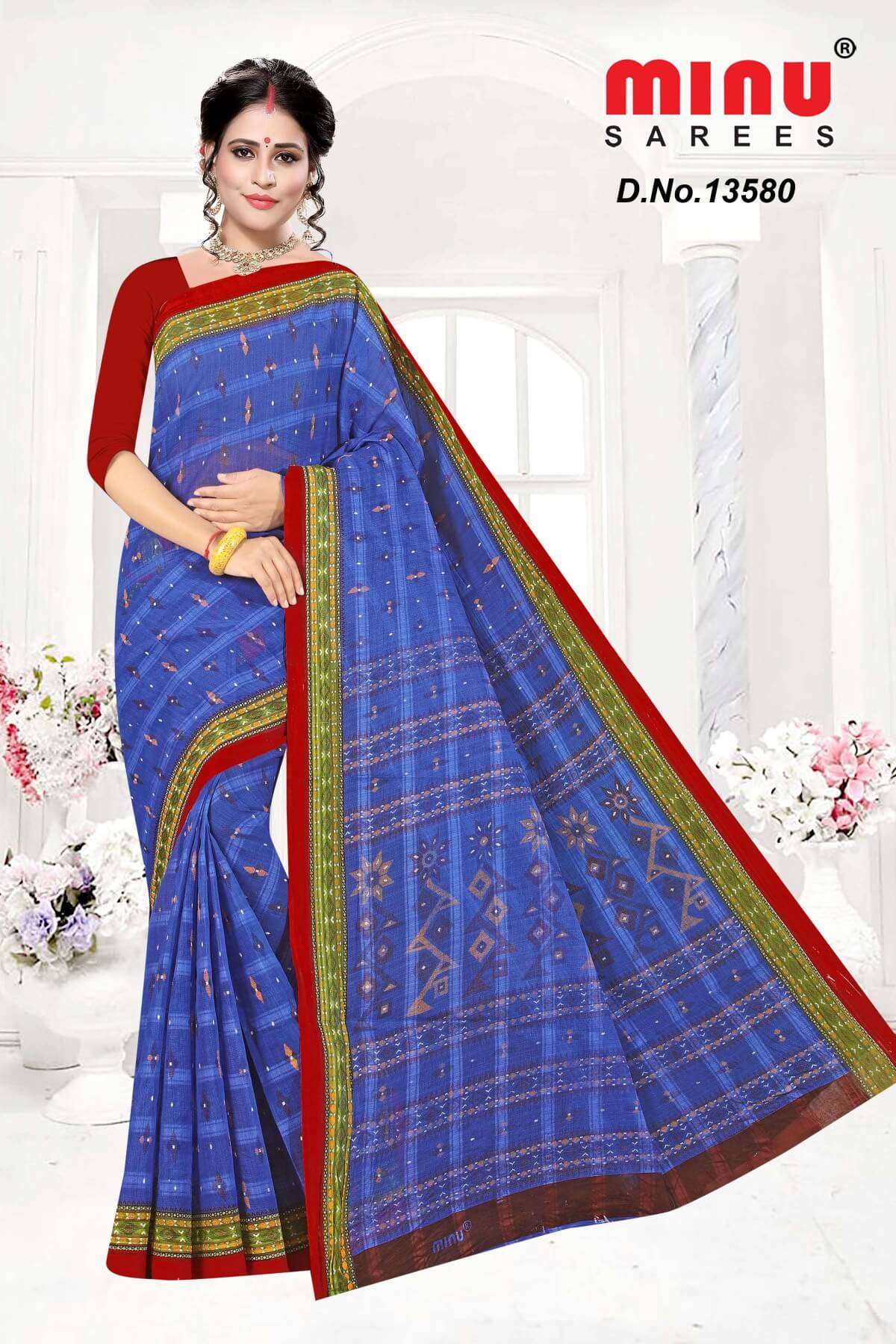 Minu SUNANDA Cotton Printed Saree-10P Catalog