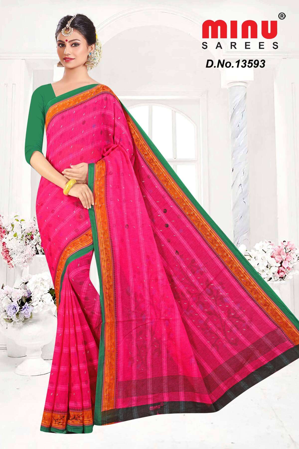 Minu SUNANDA Cotton Printed Saree-10P Catalog