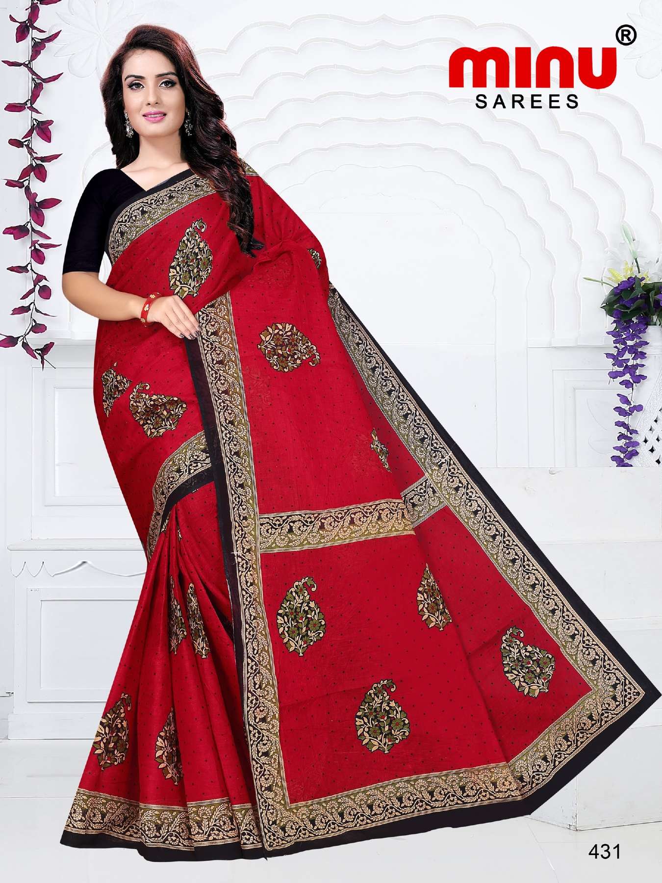 Minu TUKTUKI (Jalaram) Cotton Saree-15P Catalog