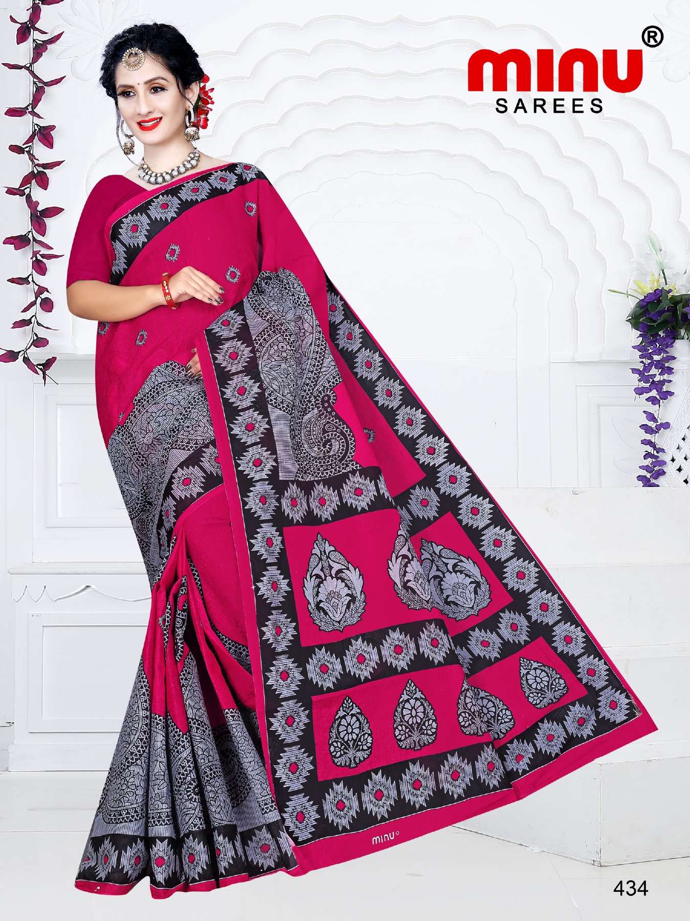 Minu TUKTUKI (Jalaram) Cotton Saree-15P Catalog