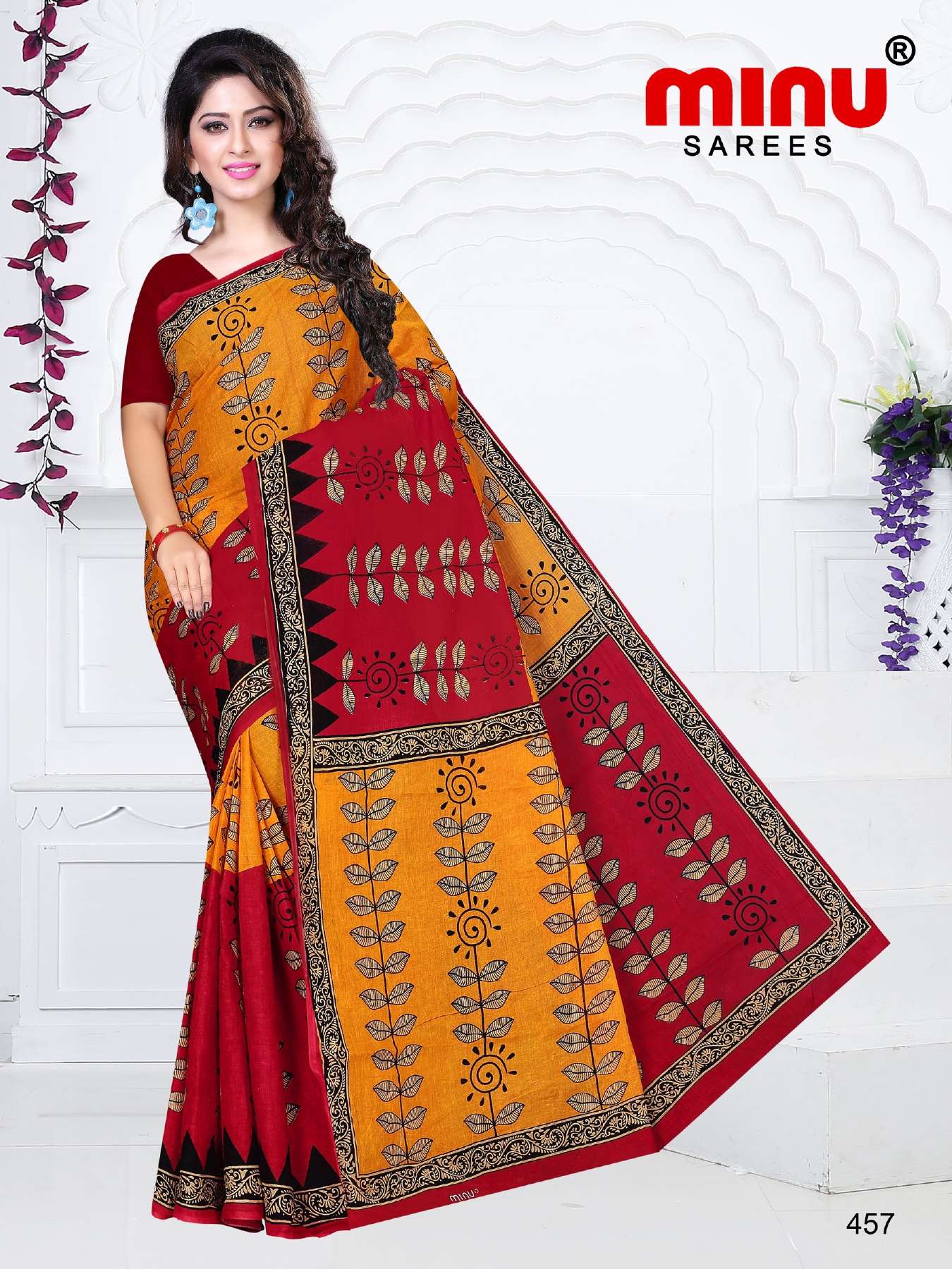 Minu TUKTUKI (Jalaram) Cotton Saree-15P Catalog