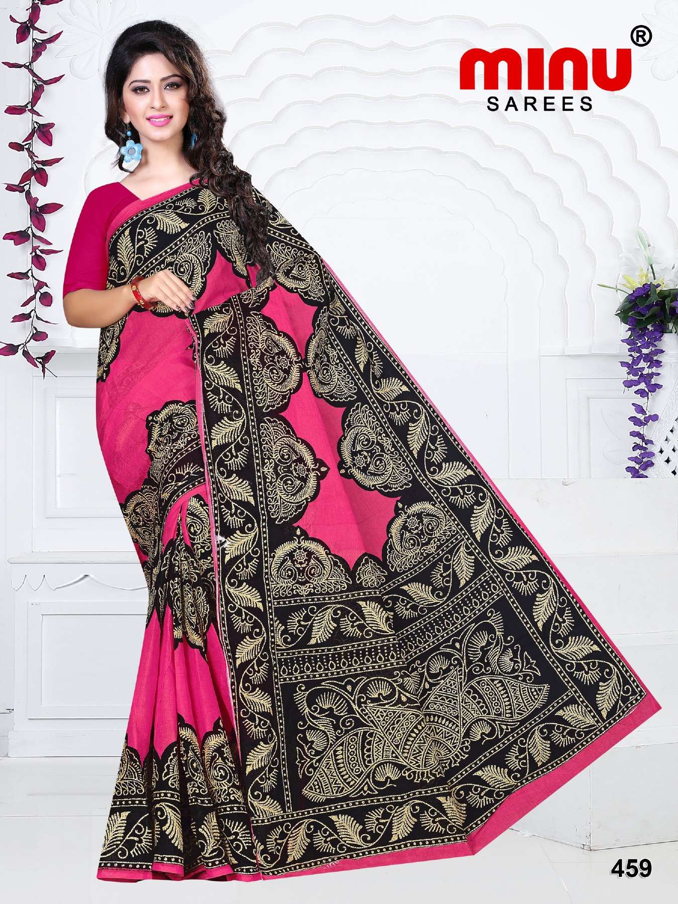 Minu TUKTUKI (Jalaram) Cotton Saree-15P Catalog