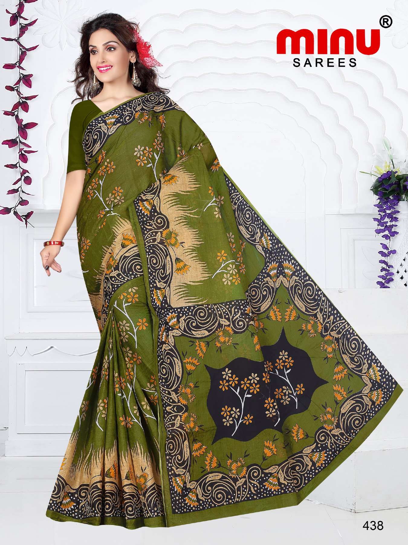 Minu TUKTUKI (Jalaram) Cotton Saree-15P Catalog