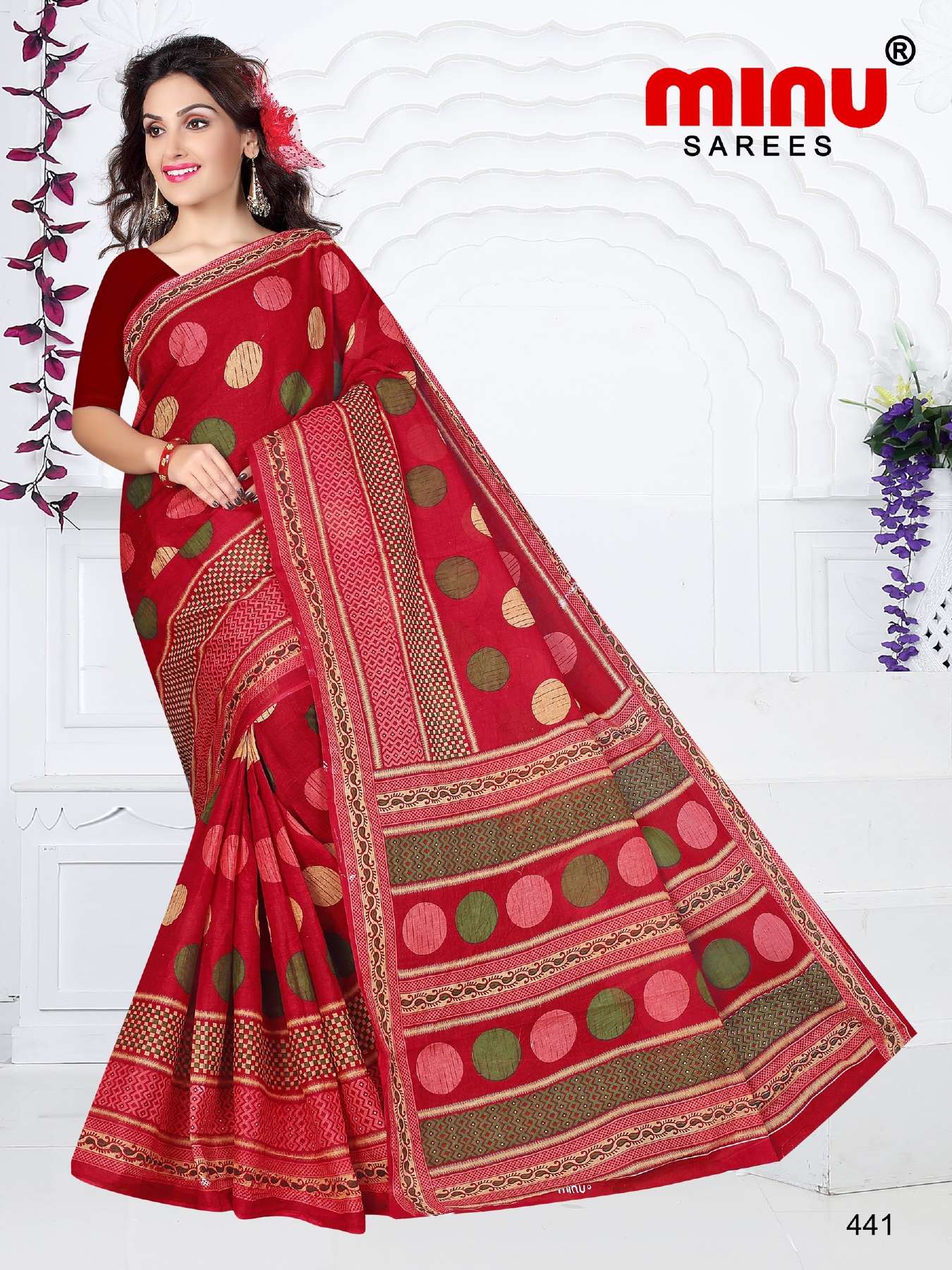 Minu TUKTUKI (Jalaram) Cotton Saree-15P Catalog