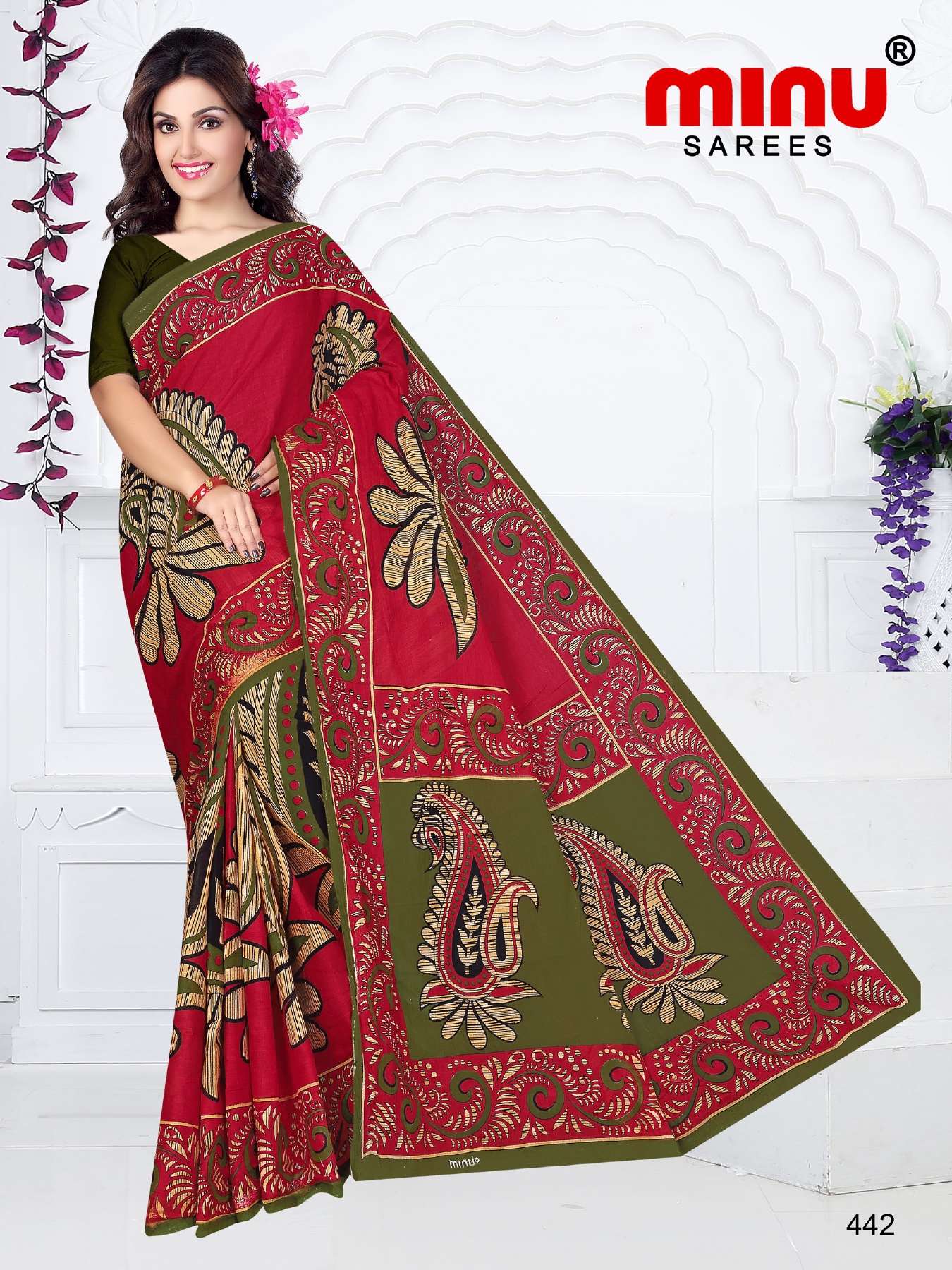 Minu TUKTUKI (Jalaram) Cotton Saree-15P Catalog