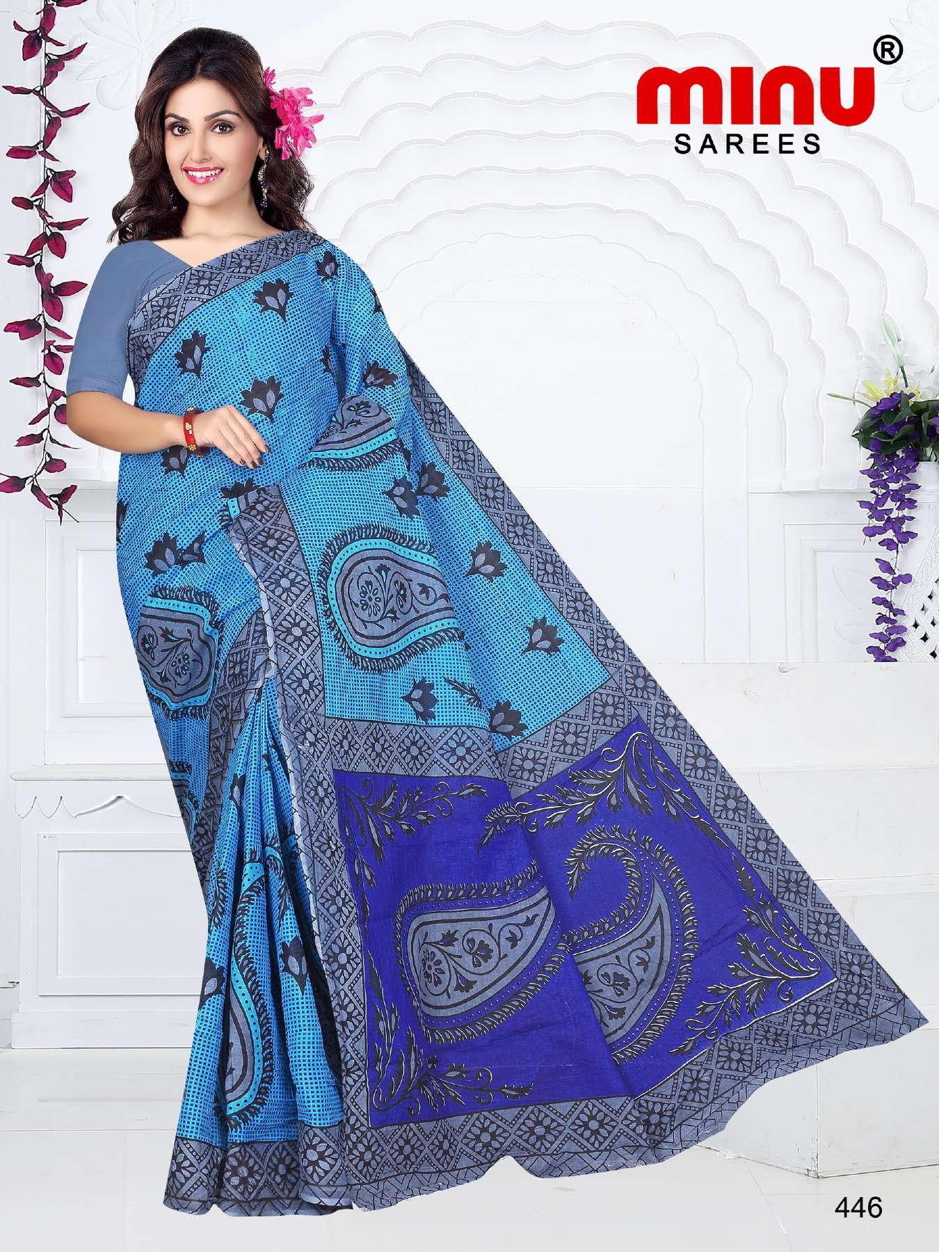 Minu TUKTUKI (Jalaram) Cotton Saree-15P Catalog