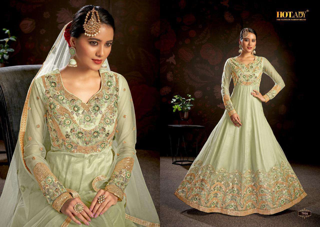  NASHEEN VOL 3 BY HOTLADY ANARKALI LONG SUIT COLLECTION