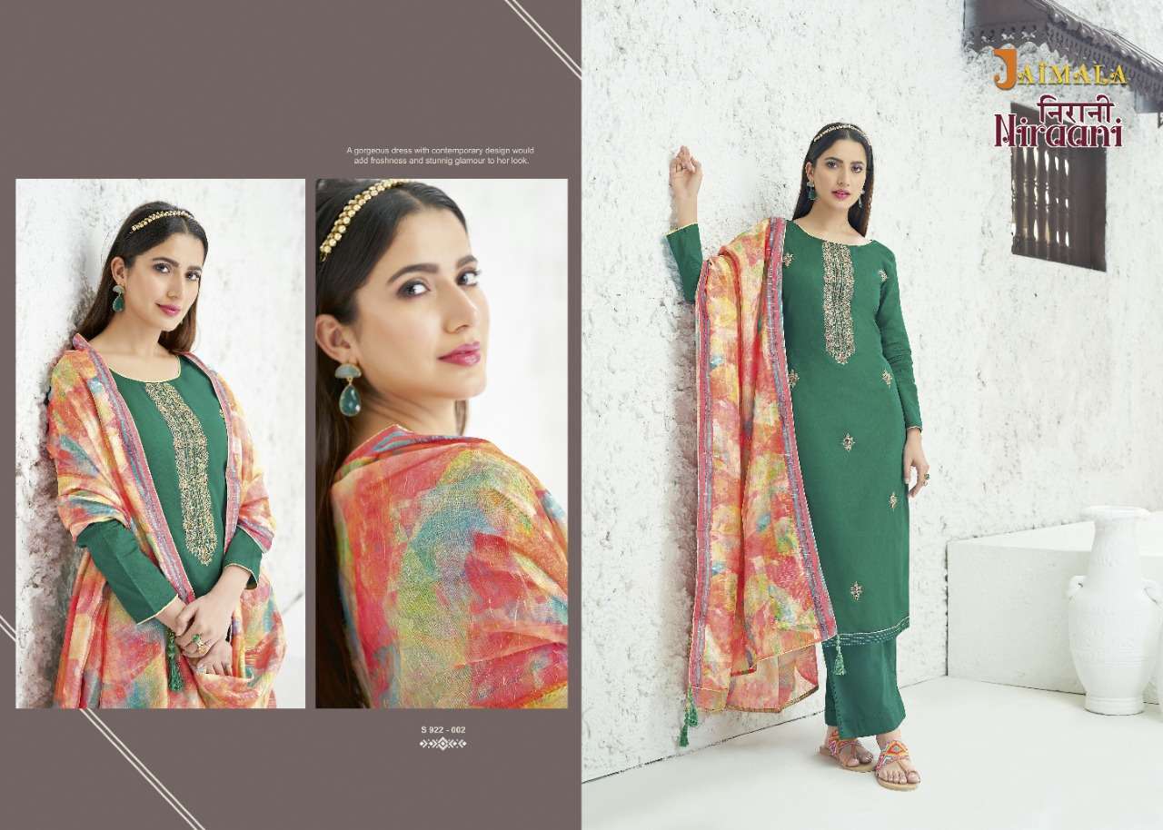 NIRAANI BY JAIMALA PURE JAM COTTON EMBROIDERY SALWAR KAMEEZ