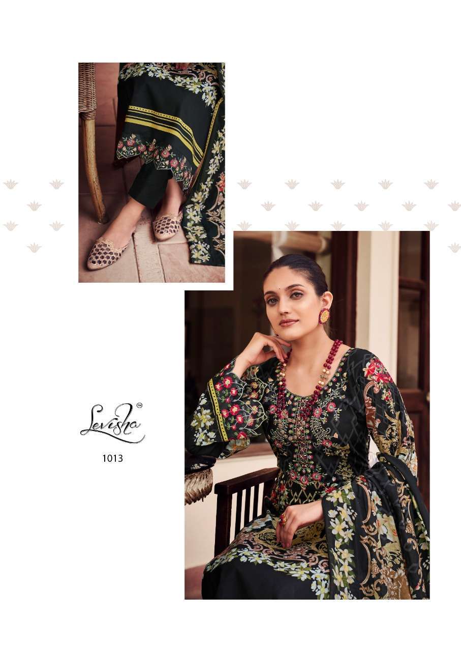 NOOR E ISHQ BY LEVISHA COTTON PAKISTANI PRINTED WORK SALWAR KAMEEZ