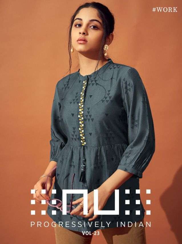 NU VOL 23 DESIGNER SUMMER WEAR LADIES SHORT TOP