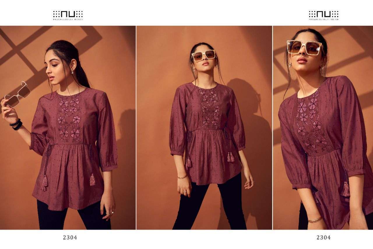 NU VOL 23 DESIGNER SUMMER WEAR LADIES SHORT TOP