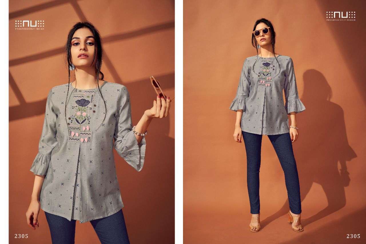 NU VOL 23 DESIGNER SUMMER WEAR LADIES SHORT TOP