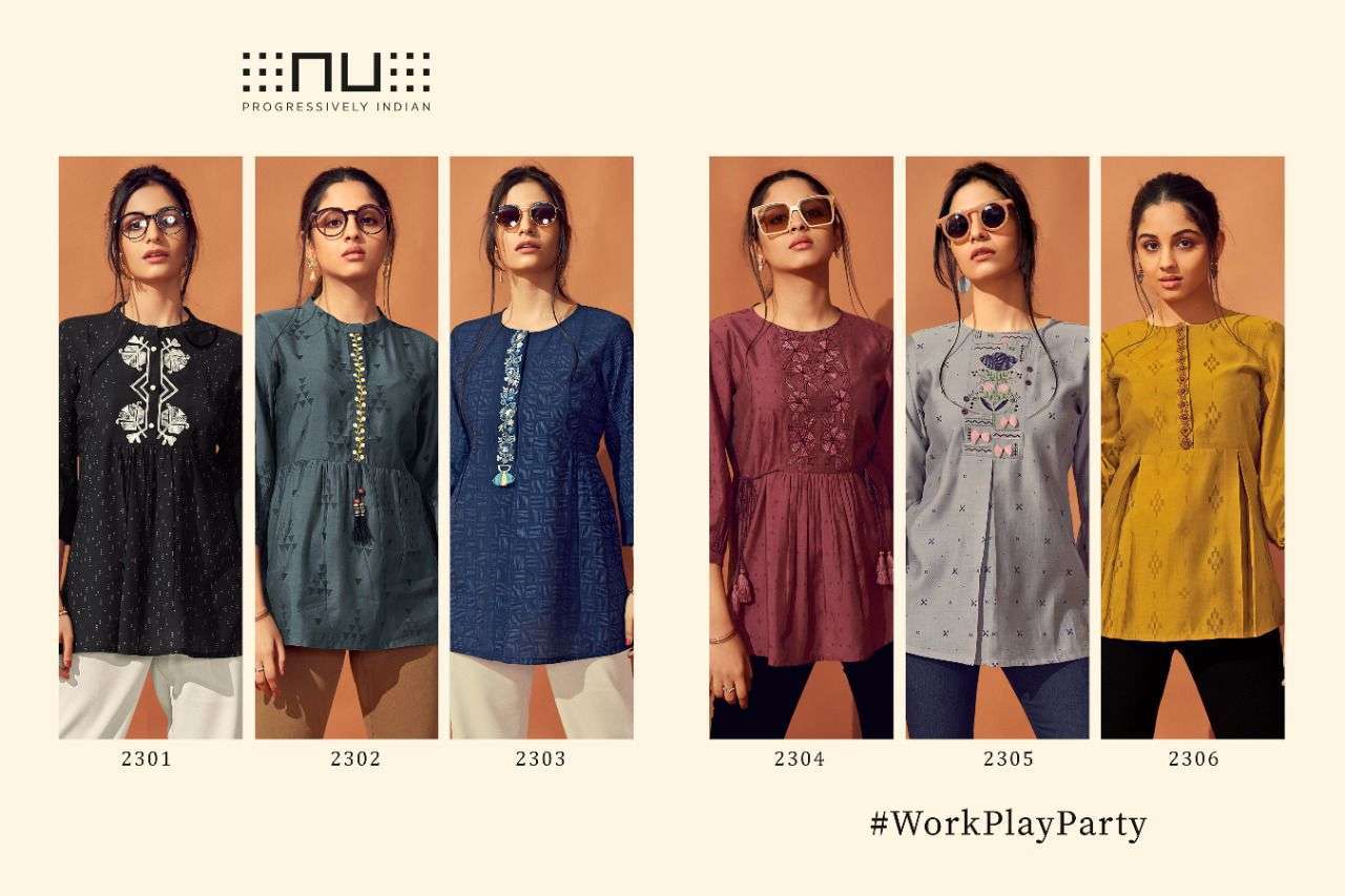 NU VOL 23 DESIGNER SUMMER WEAR LADIES SHORT TOP