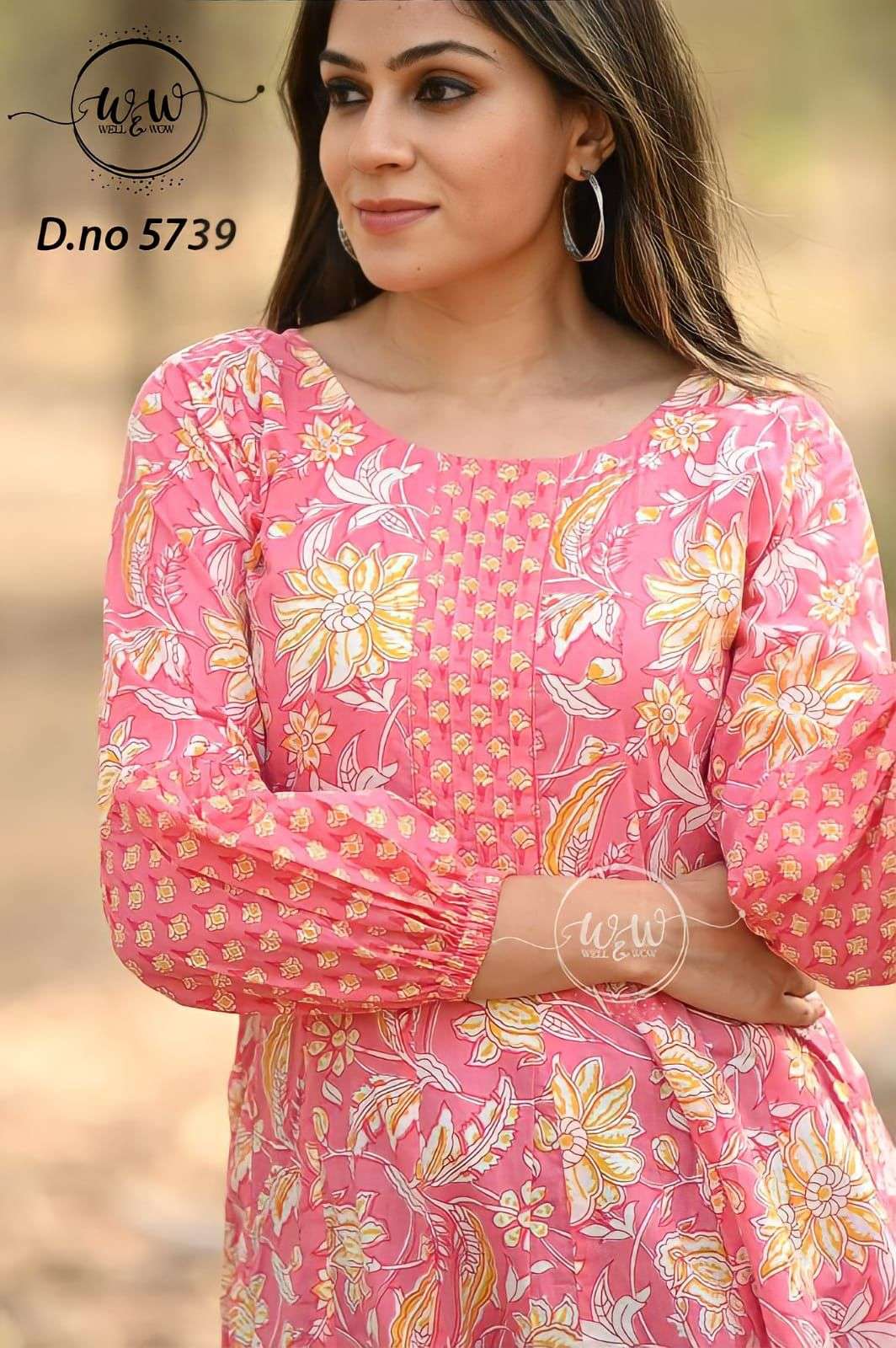 Pink W&W top Brand Wow Designer Collection D 5739