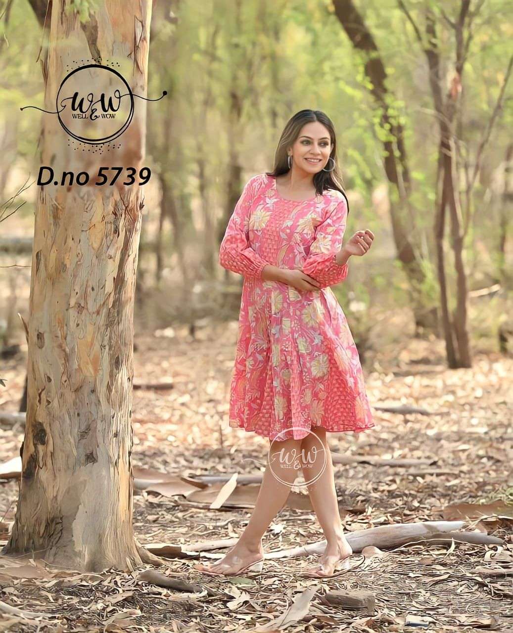 Pink W&W top Brand Wow Designer Collection D 5739