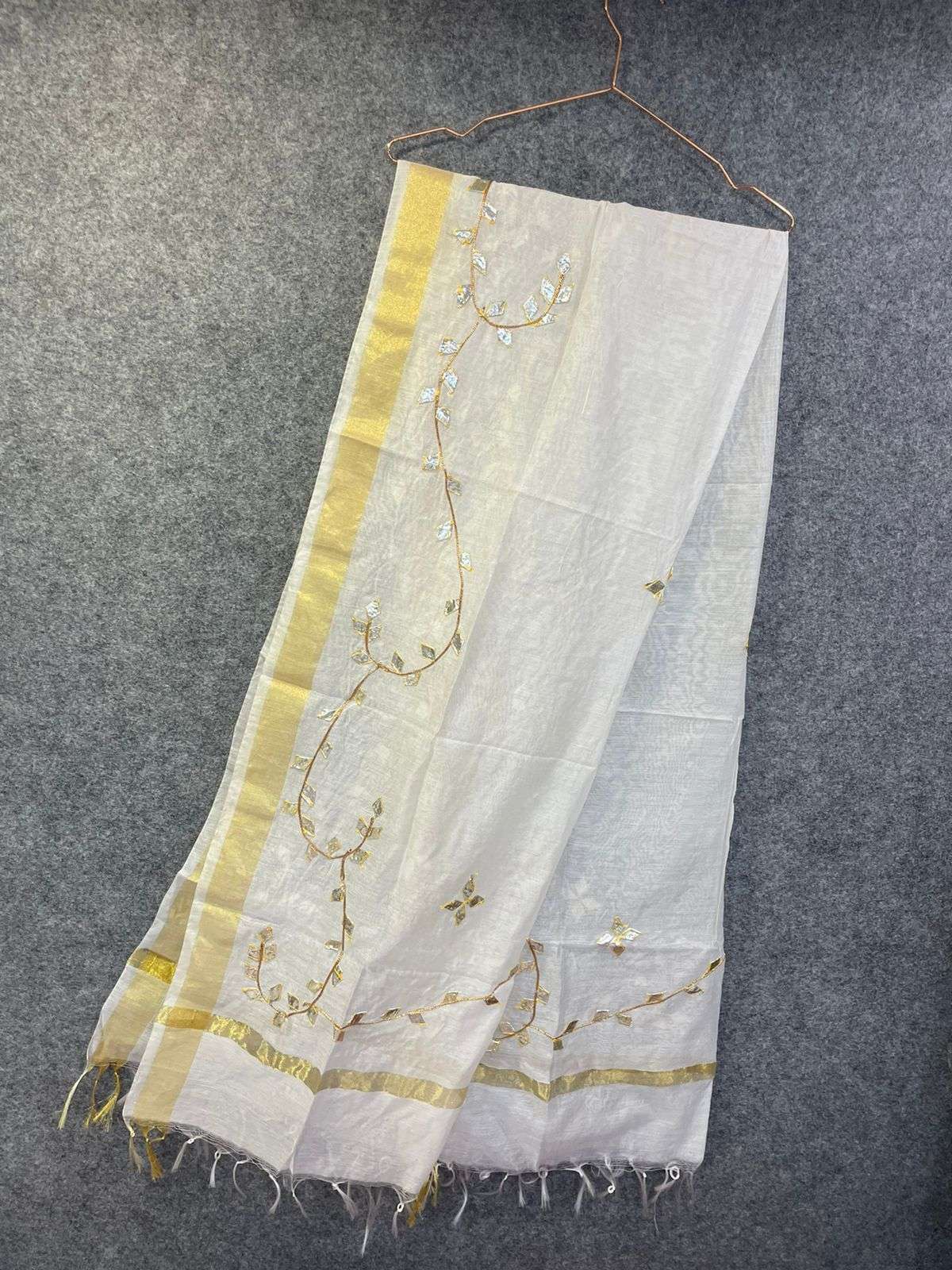 PRG 005 CHANDERI GOTA WORK DUPATTA FOR MULTI PURPOSE DUPATTA WHOLESALER