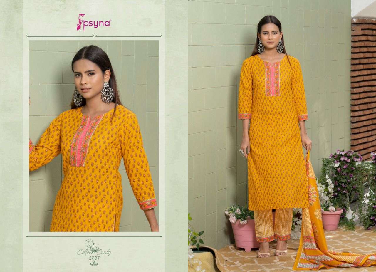 PSYNA COTTON CANDY VOL 2 BEAUTIFUL PURE COTTON PRINTED SALWAR SUITS EXPORTS