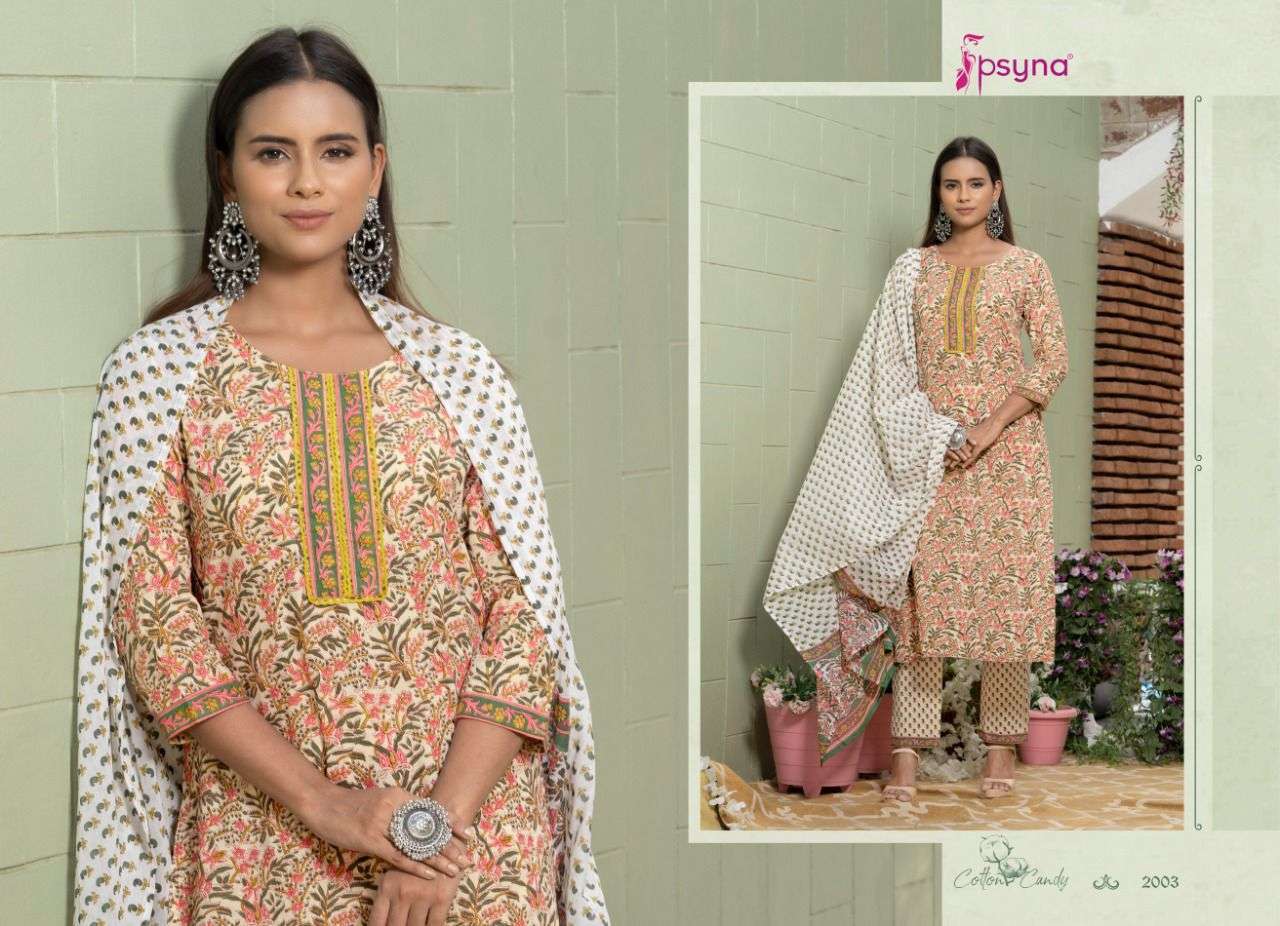 PSYNA COTTON CANDY VOL 2 BEAUTIFUL PURE COTTON PRINTED SALWAR SUITS EXPORTS