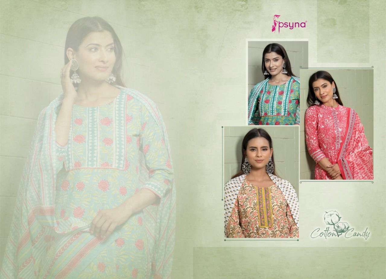 PSYNA COTTON CANDY VOL 2 BEAUTIFUL PURE COTTON PRINTED SALWAR SUITS EXPORTS