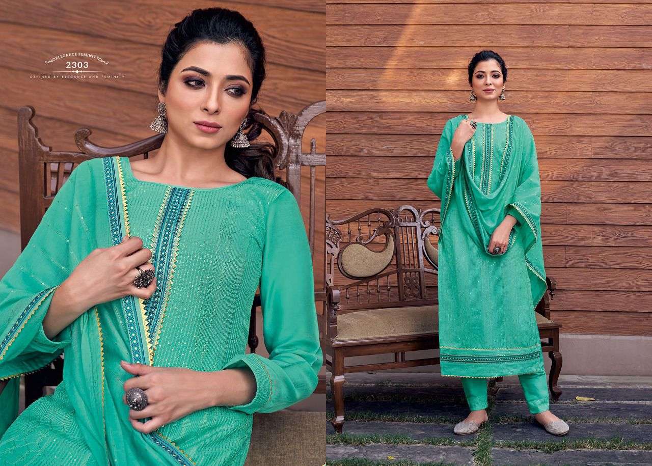 RANGOON has launched  ROYAL TOUCH VOL - 4  ( 3 Piecs Suits) 
