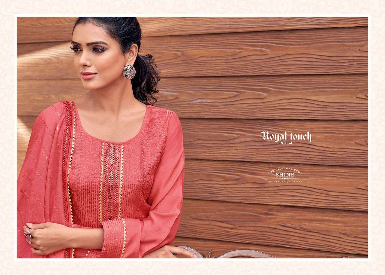 RANGOON has launched  ROYAL TOUCH VOL - 4  ( 3 Piecs Suits) 