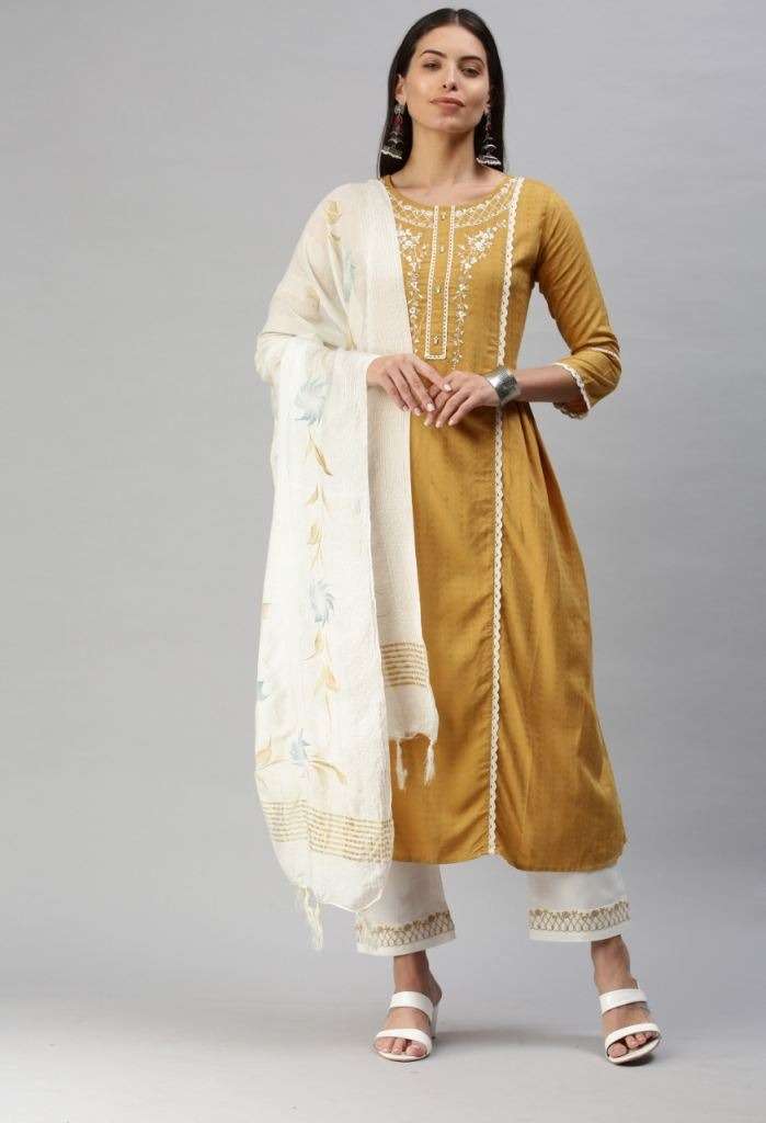 Rangoon Metro Lining Silk With Embroidery Work Exclusive Wear Ready Made Collection