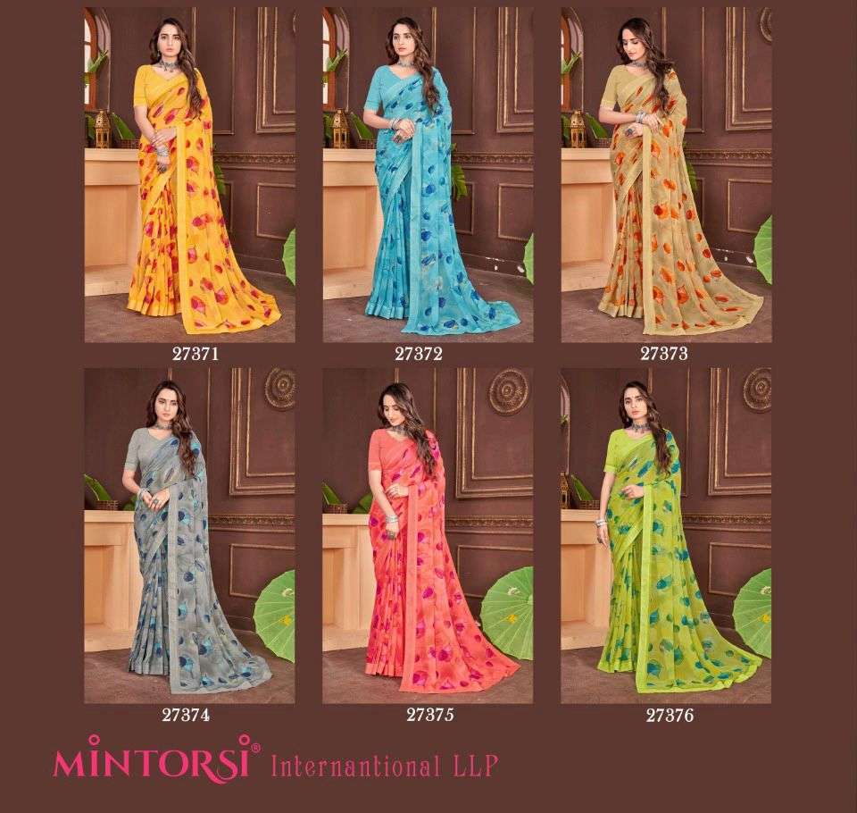 RATNIKA BY MINTORSI GEORGETTE PRINTED SAREE EXPORTER