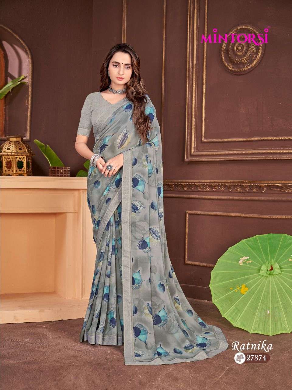 RATNIKA BY MINTORSI GEORGETTE PRINTED SAREE EXPORTER