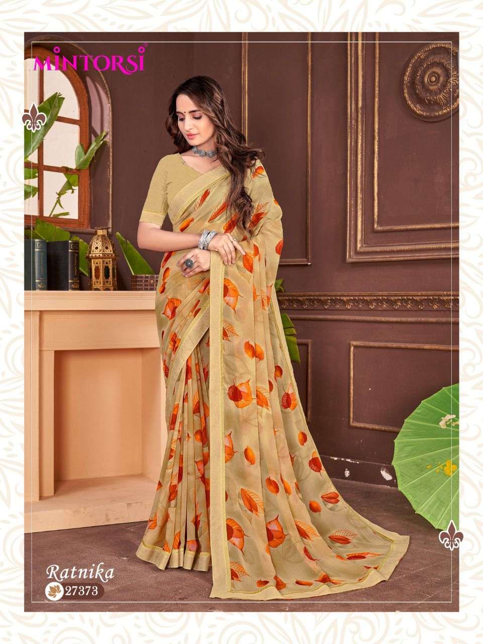 RATNIKA BY MINTORSI GEORGETTE PRINTED SAREE EXPORTER