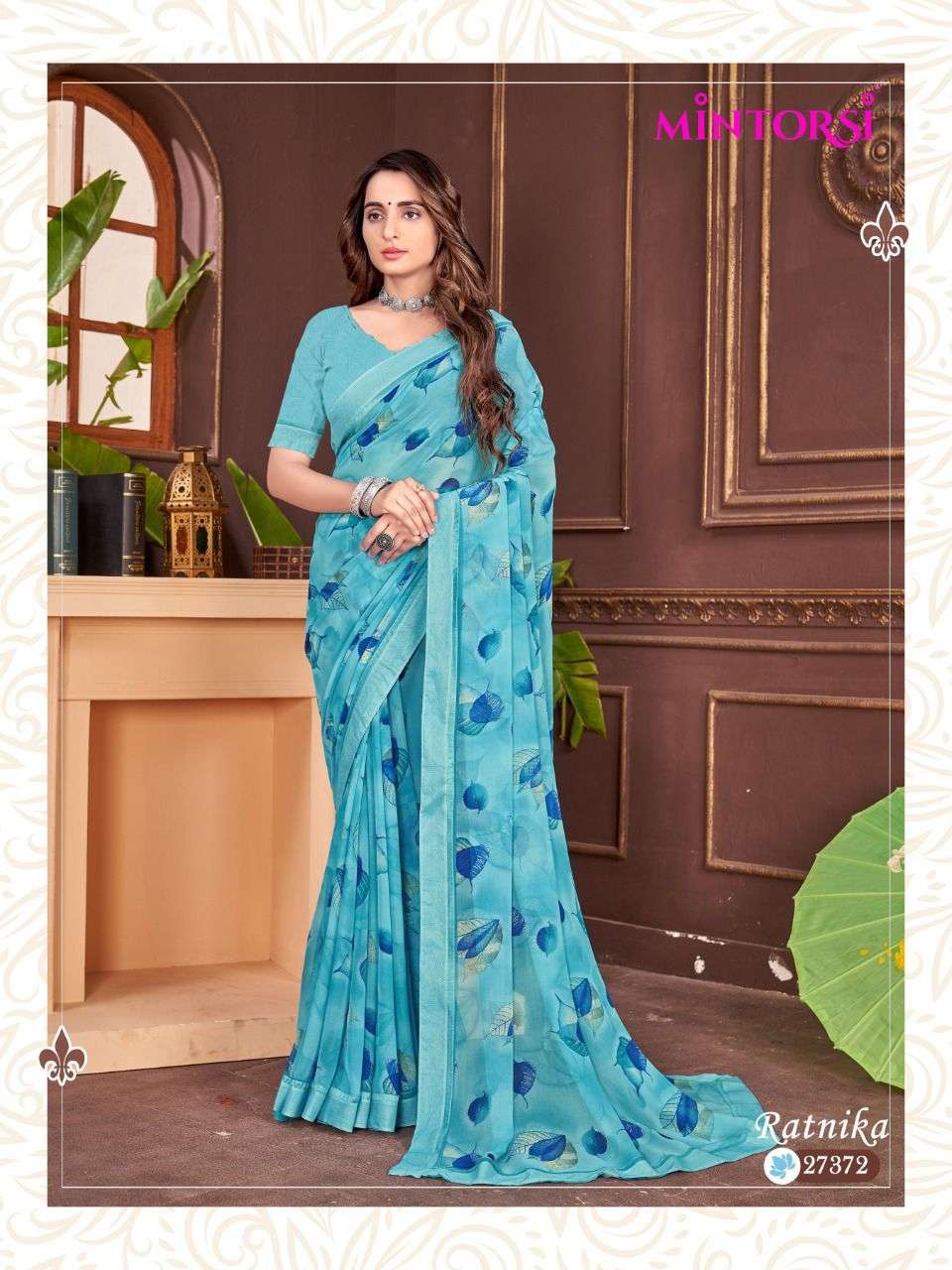 RATNIKA BY MINTORSI GEORGETTE PRINTED SAREE EXPORTER