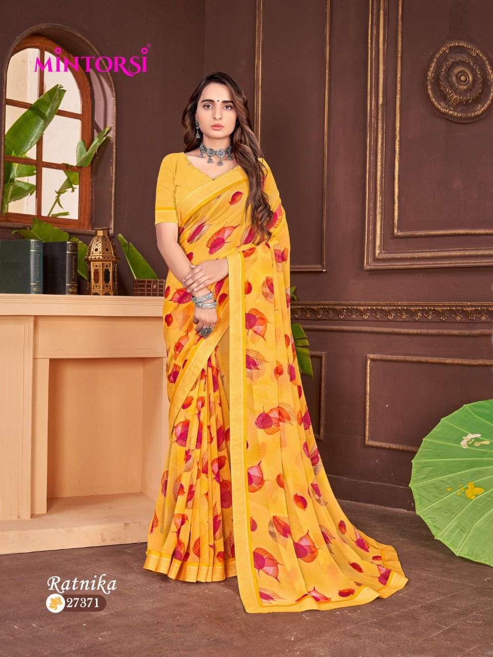 RATNIKA BY MINTORSI GEORGETTE PRINTED SAREE EXPORTER