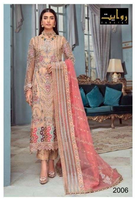 RAWAYAT RAMSHA VOL 7 GEORGETTE EMBROIDERY PAKISTANI SALWAR KAMEEZ