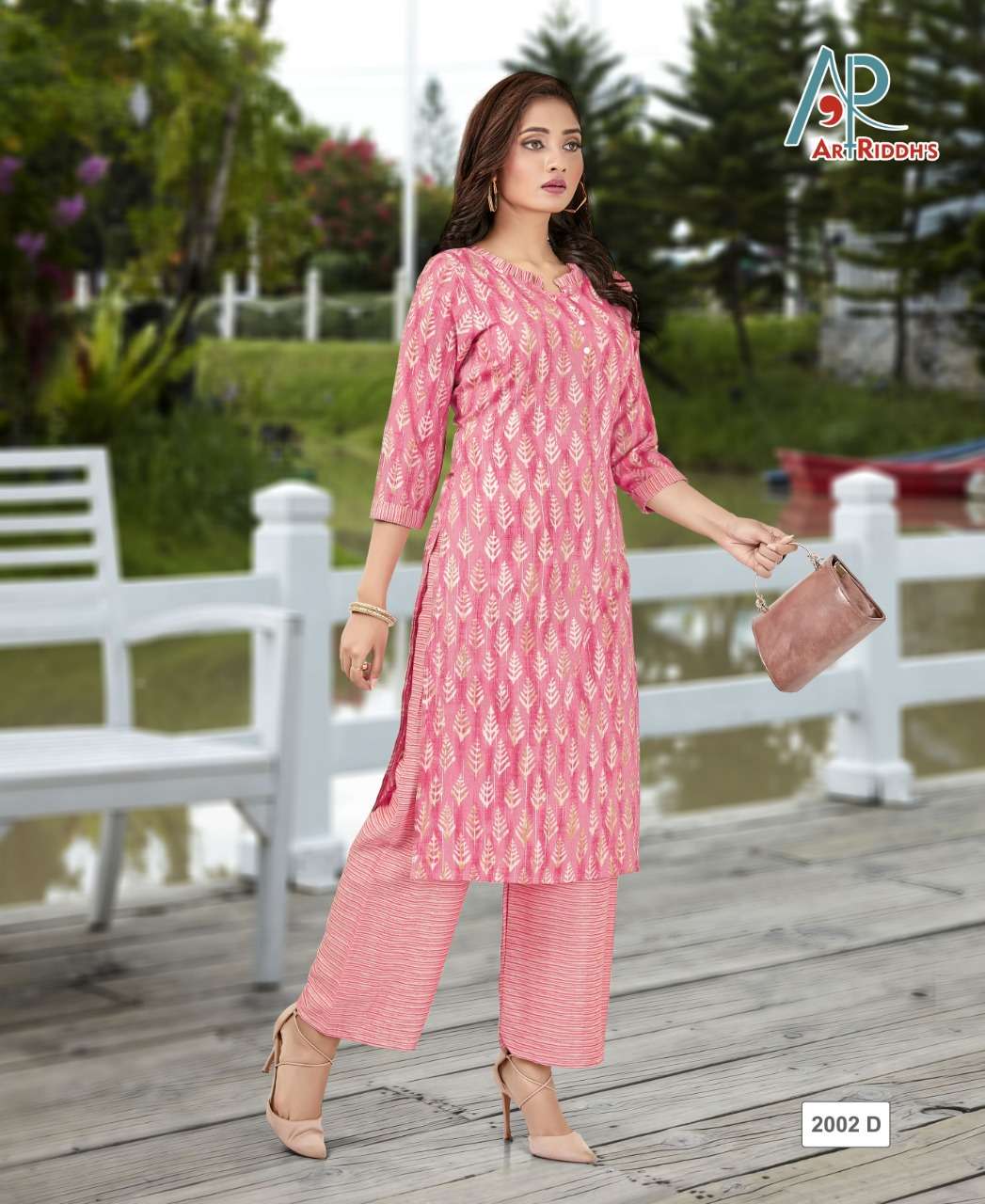 Reyon capsule kurti with plazzo by ARTRIDDHS 3