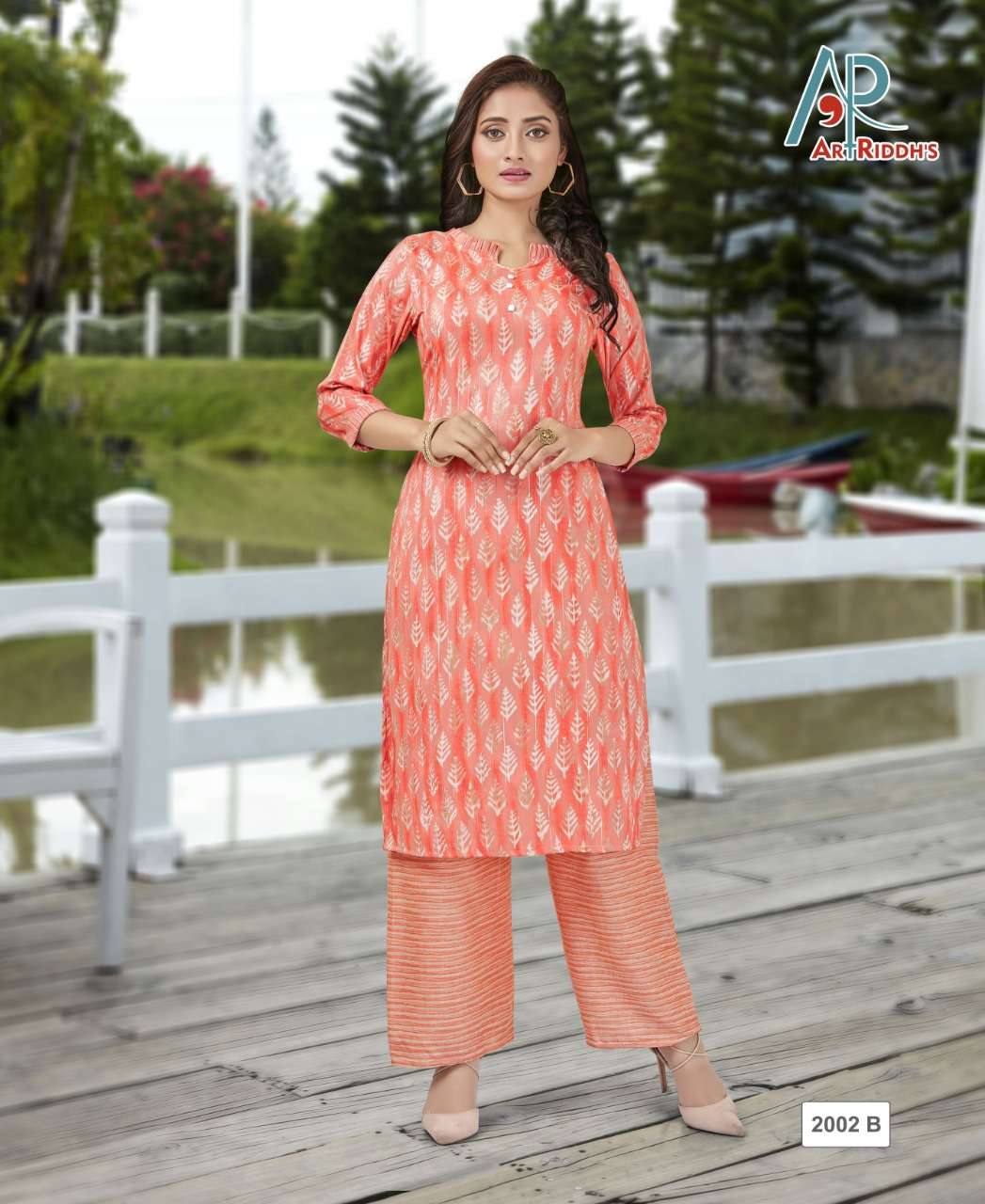Reyon capsule kurti with plazzo by ARTRIDDHS 3
