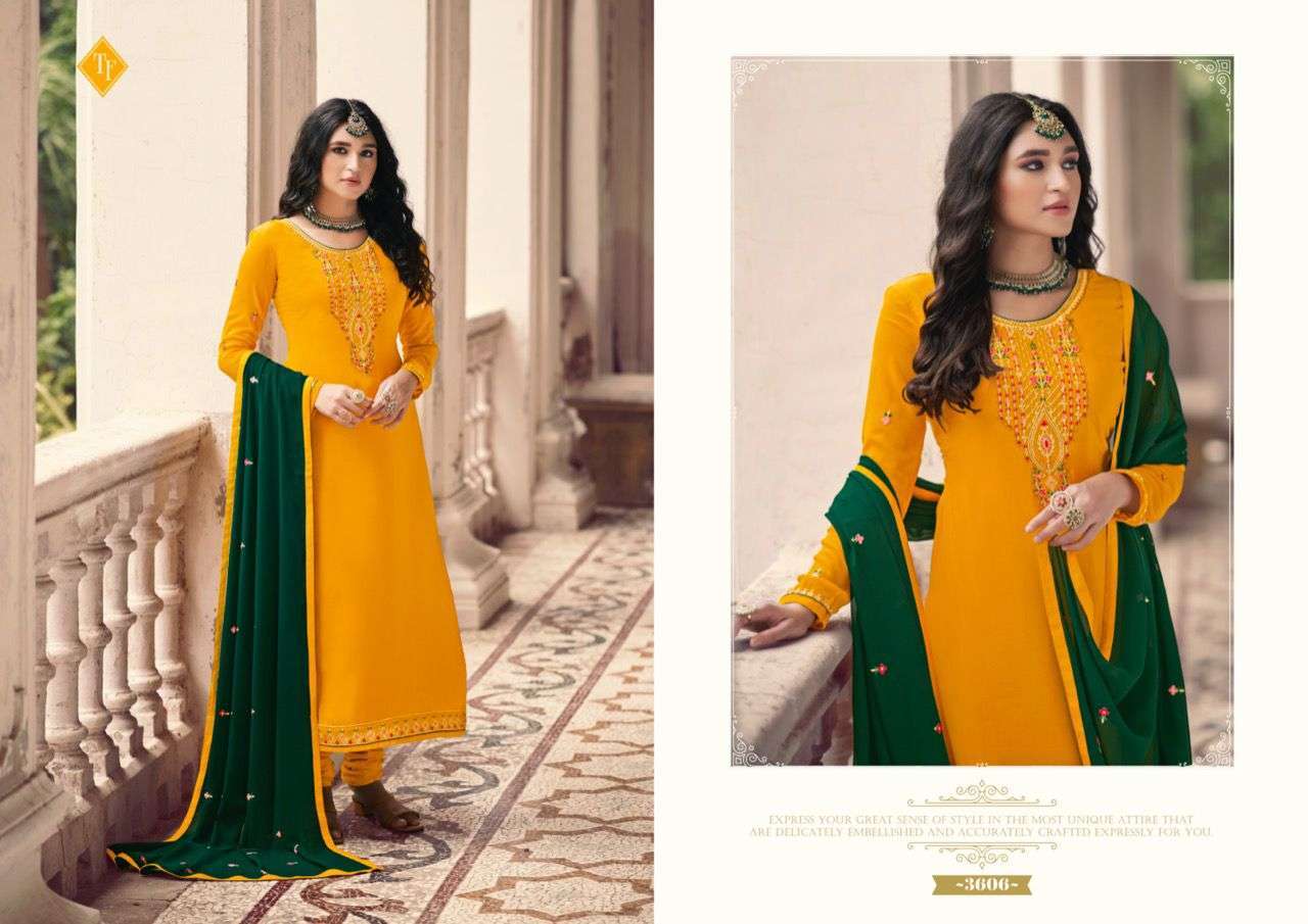 ROYAL SILK VOL 13 BY TANISHK FRENCH CRAPE DESIGNER SALWAR KAMEEZ