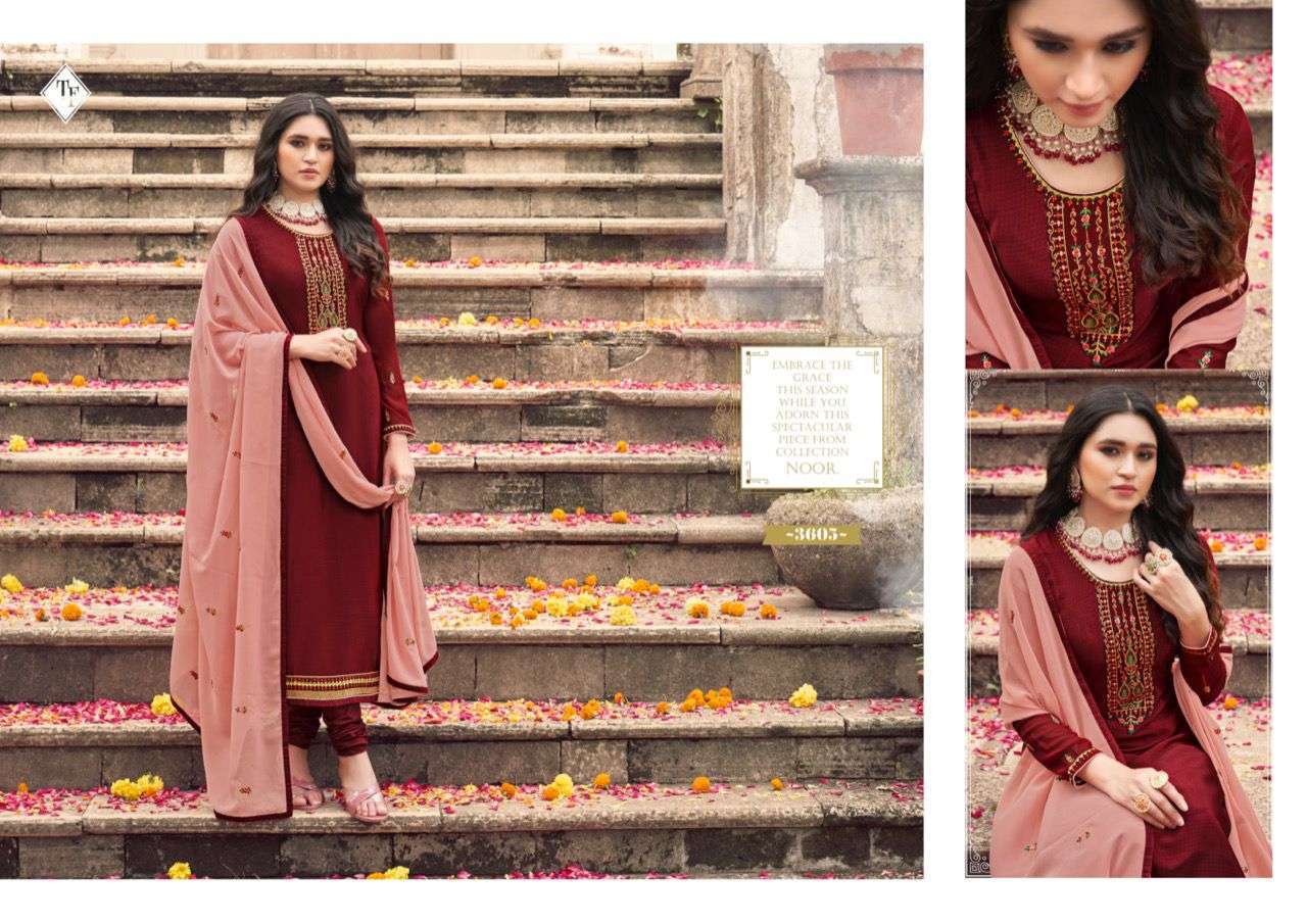 ROYAL SILK VOL 13 BY TANISHK FRENCH CRAPE DESIGNER SALWAR KAMEEZ