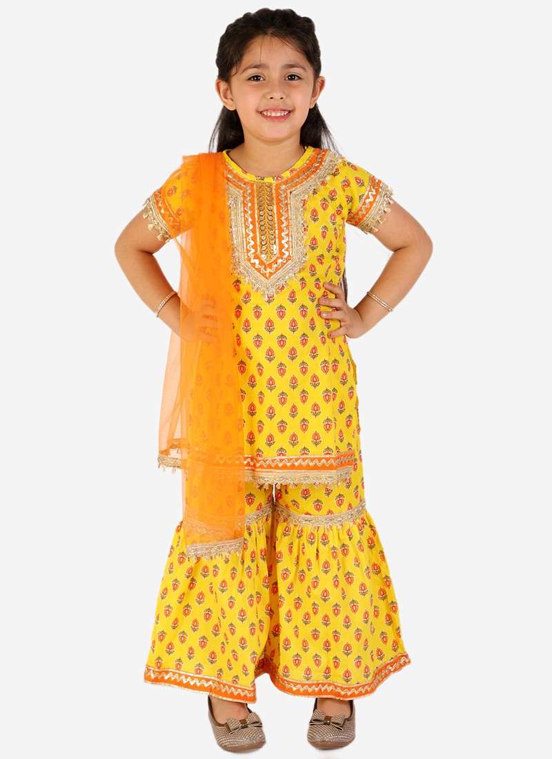 Rubi 3 Festive Wear Kurti Sharara With Dupatta Kids Collection