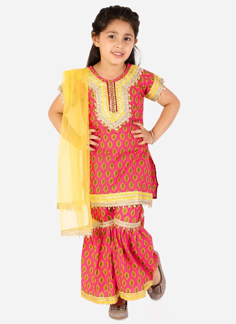 Rubi 3 Festive Wear Kurti Sharara With Dupatta Kids Collection