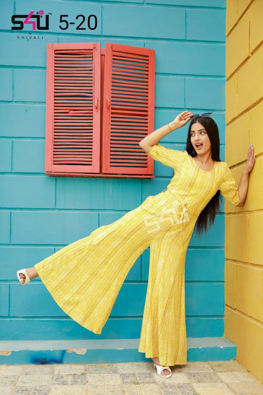 S4U PR 20 DESIGN COMBO SET OF FANCY JUMPSUIT